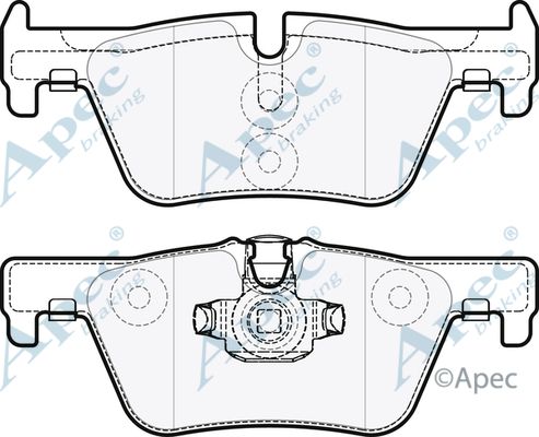 APEC BRAKING Piduriklotsi komplekt,ketaspidur PAD1850